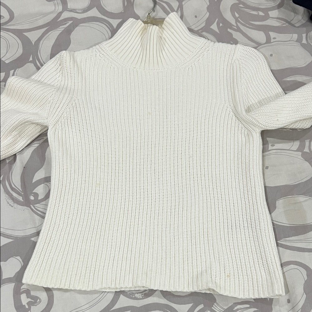 French Connection White Turtleneck Sweater size M?